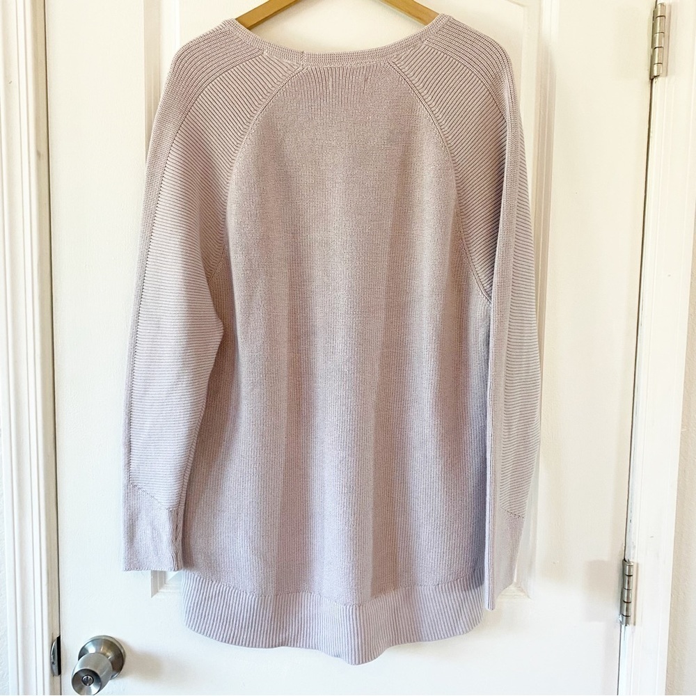 ATHLETA Lavender Stretch Knit Hanover Wool Blend Cozy Sweater - Picture 7 of 10